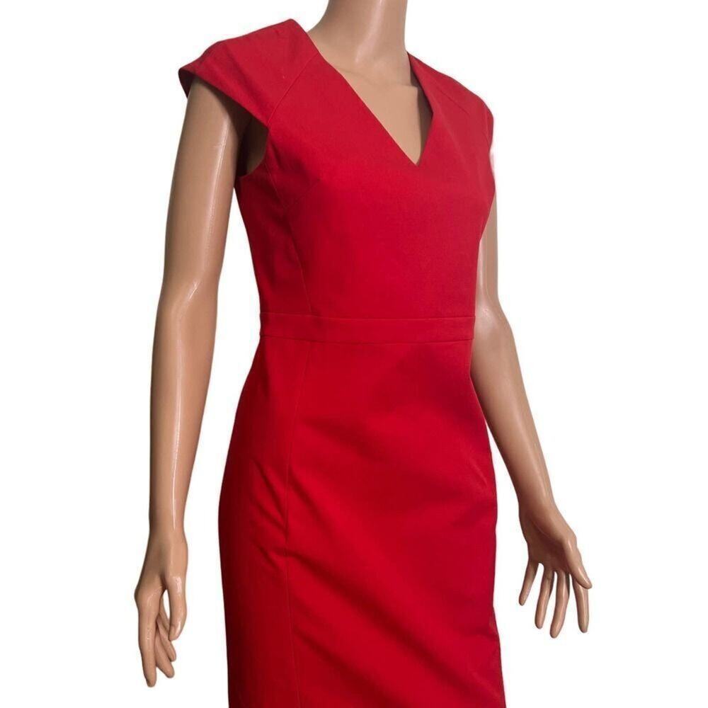 NWT BANANA REPUBLIC RED CAP SLEEVE SHEATH‎ DRESS SIZE 2